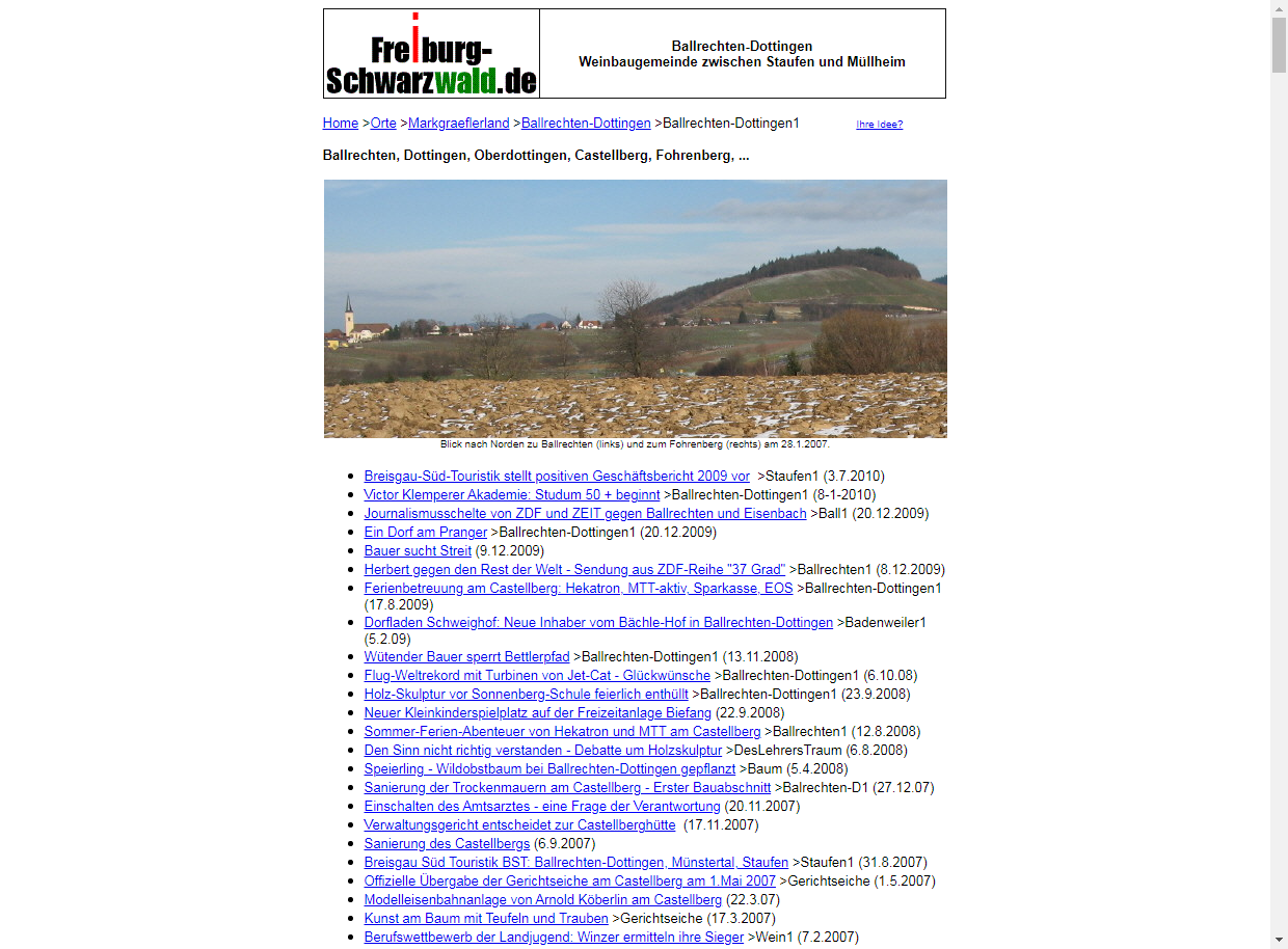 freiburg-schwarzwald.de 20.11.2007: Einschalten des Amtsarztes - eine Frage der Verantwortung